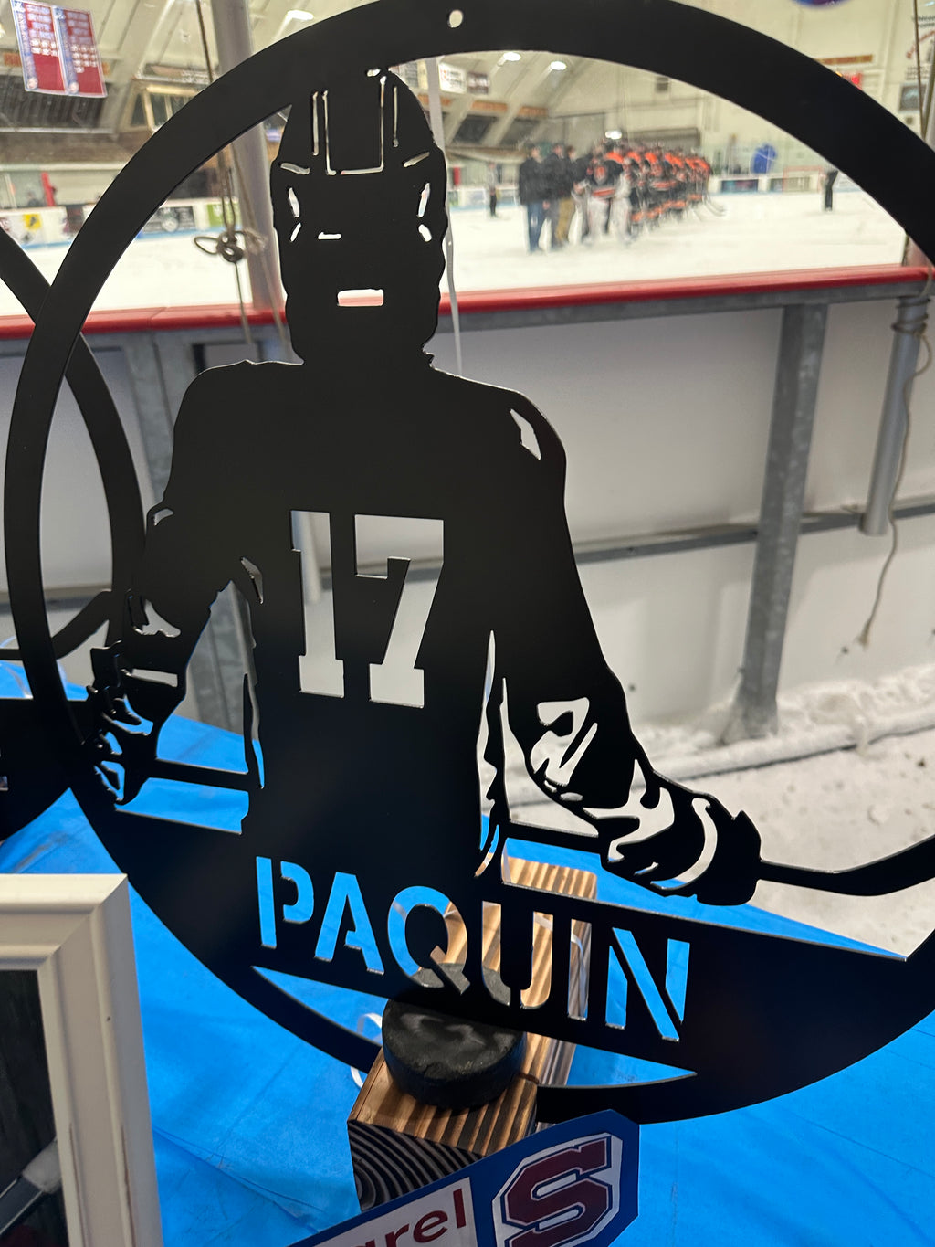 Hockey Player Custom Name Sign