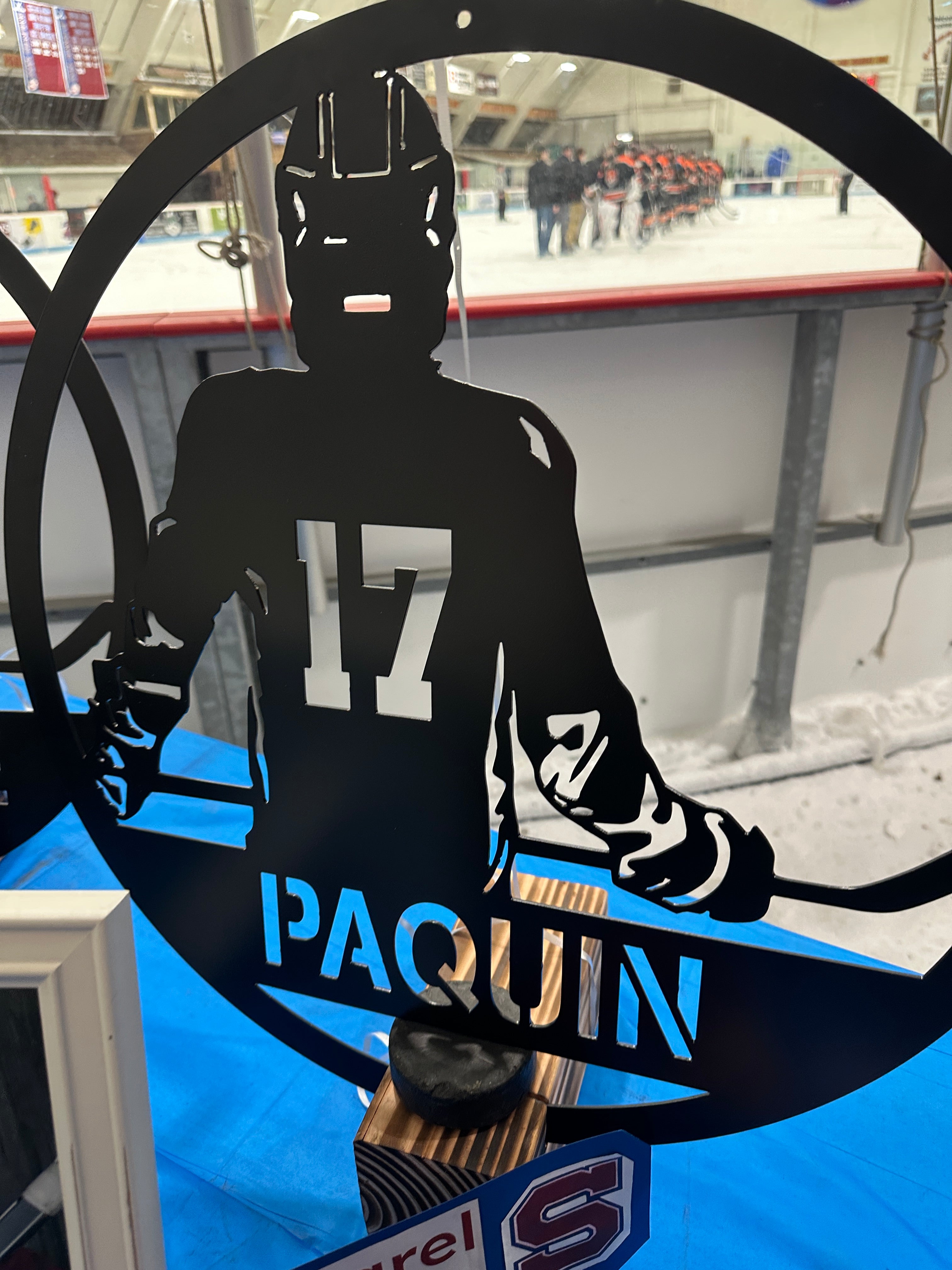 Hockey Player Custom Name Sign